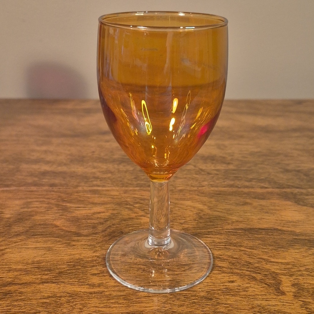 VINTAGE Multicolor Iridescent Wine Glasses, Set of 5 - Picture 7 of 16